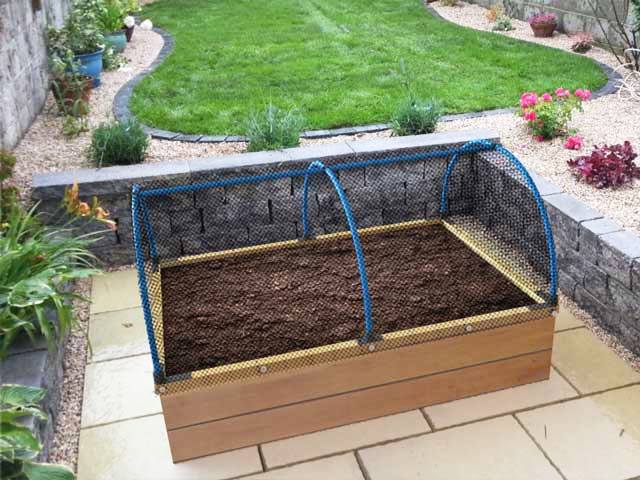 Can these be fitted to the Castleton raised beds with top covers or will I need to remove the top covers to fit these correctly?