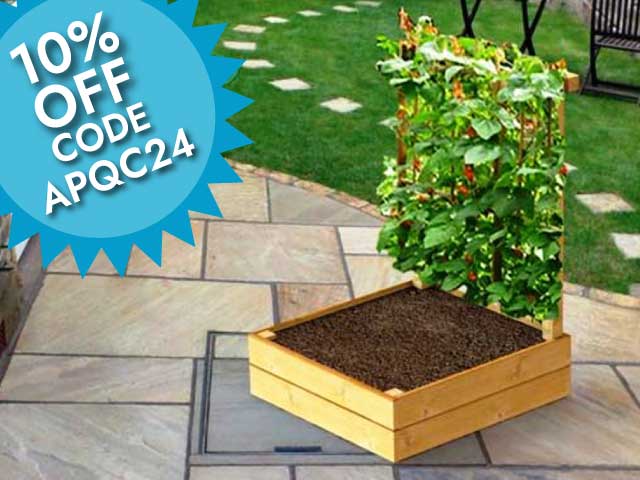 Hi, I would like to put this raised bed in my terrace but it does not look like it has a bottom to keep the soil in. Do you sell anything that I can attach at the bottom?