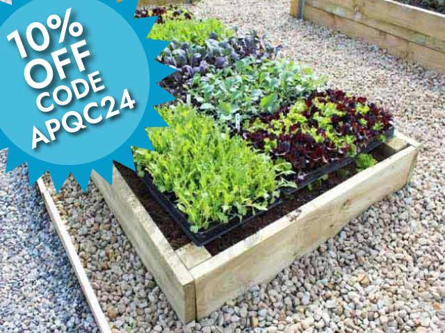 Are you able to supply larger sizes, I'm looking for a 4ft x 8ft raised bed?Many thanks